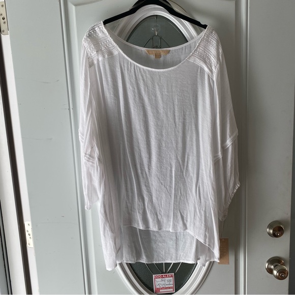 NWT Hope & Harlow top blouse white cotton SZ 2X. - Picture 7 of 10